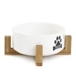 HOMLA Miska Treats Dla Psa S Z Bambusowa Podstawa 13X7 Cm