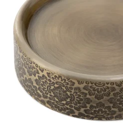 HOMLA Mydelniczka Araria Zlota Z Ozdobnymi Wytloczeniami 12X12X3 Cm