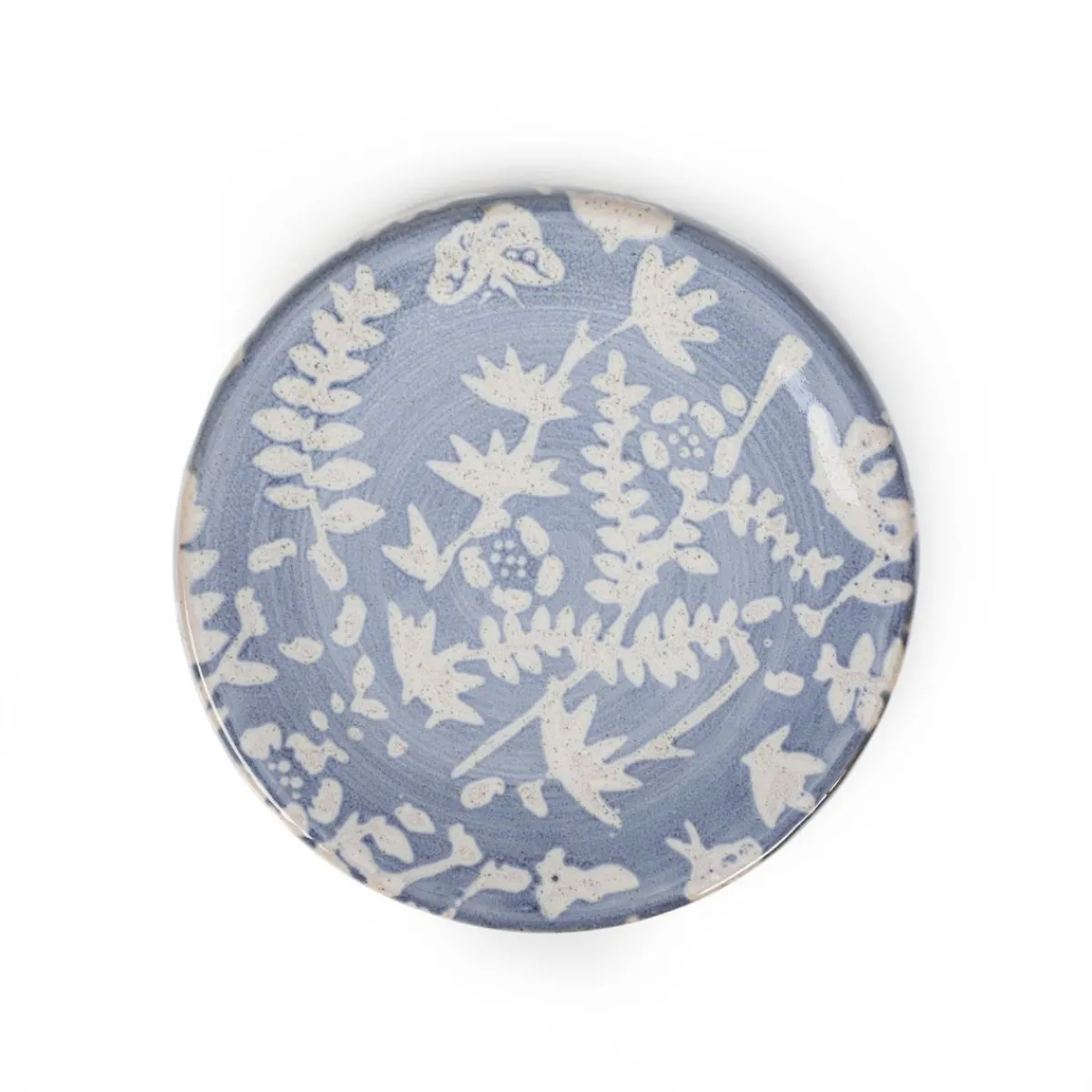 HOMLA Mydelniczka Mirabel Niebieska We Wzory 10X10X2,5 Cm