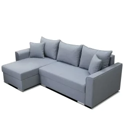 HOMLA Naroznik Floki Z Funkcja Spania I Pojemnikiem Na Pościel 230X85X144 Cm