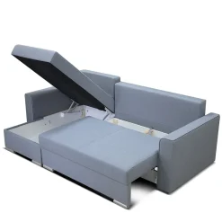 HOMLA Naroznik Floki Z Funkcja Spania I Pojemnikiem Na Pościel 230X85X144 Cm