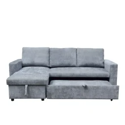 HOMLA Naroznik Virev Naroznik Uniwersalny Z Funkcja Spania Ciemnoszary 215X76X85 Cm