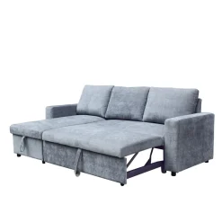 HOMLA Naroznik Virev Naroznik Uniwersalny Z Funkcja Spania Ciemnoszary 215X76X85 Cm