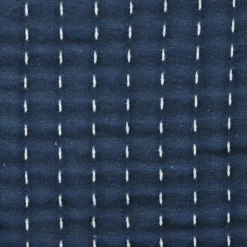 HOMLA Narzuta Selina Muslinowa Z Przeszyciami Bezowo-Niebieska 180X220 Cm