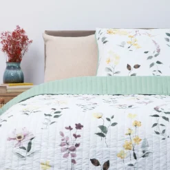 HOMLA Narzuta Sento Pikowana Z Nadrukiem 150X200 Cm