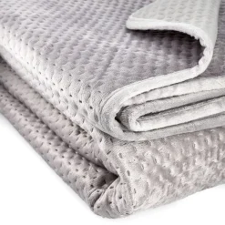 HOMLA Narzuta Zemi Welurowa Szara 200X220 Cm