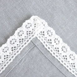 HOMLA Obrus Asen Z Koronkowym Wykonczeniem 130X180