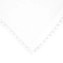 HOMLA Obrus Elin Muslinowy Z Koronkowa Lamowka Bialy 130X180 Cm