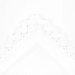 HOMLA Obrus Elin Muslinowy Z Koronkowa Lamowka Bialy 130X180 Cm