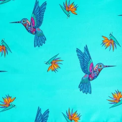 HOMLA Obrus Frida Kahlo Z Wzorem Kolibra Turkusowy 150X300 Cm