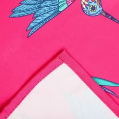 HOMLA Obrus Frida Kahlo Z Wzorem Kolibra Fuksjowy 90X90 Cm