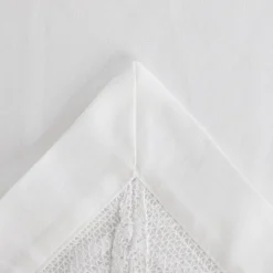 HOMLA Obrus Halis Bialy Z Azurowym Brzegiem 130X180 Cm