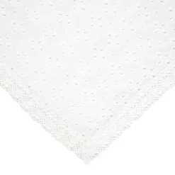 HOMLA Obrus Kwadratowy Crochet Szydelkowy Bialy 80X80 Cm