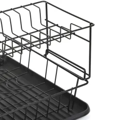 HOMLA Ociekacz Kuchenny Breca Czarny Pietrowy 43X31X23 Cm