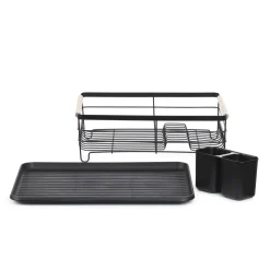 HOMLA Ociekacz Kuchenny Plystre Czarny 42X31X13 Cm