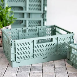 HOMLA Organizer Aiden Skrzynka Zielony Sredni 20.1X30.5X12.5Cm