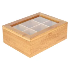 HOMLA Organizer Bambou Zamykany Bambusowy 21X16 Cm