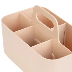 HOMLA Organizer Delyth Plastikowy Rozowy Duzy 25X15,5X17 Cm