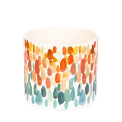 HOMLA Oslonka Na Doniczke Azul W Kolorowe Plamki 13X13X11 Cm