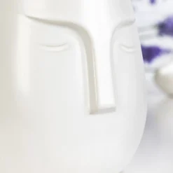 HOMLA Oslonka Na Doniczke Face Biala 10X11 Cm