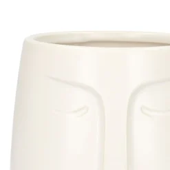 HOMLA Oslonka Na Doniczke Face Biala 10X11 Cm