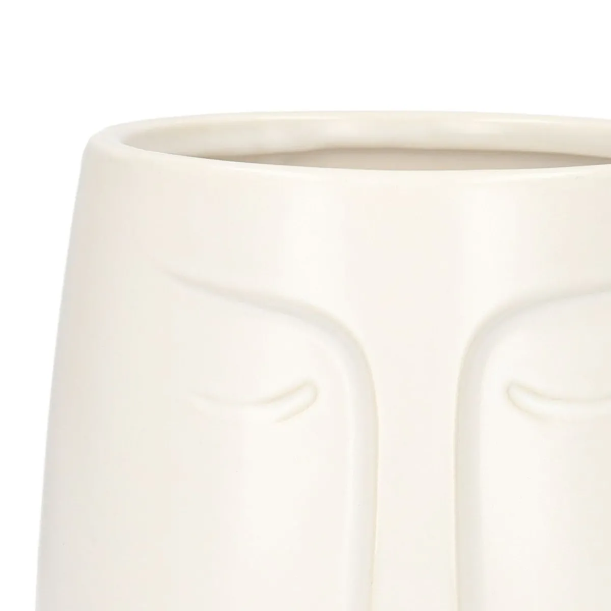 HOMLA Oslonka Na Doniczke Face Biala 10X11 Cm