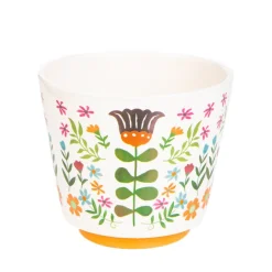 HOMLA Oslonka Na Doniczke Folga W Folkowy Wzor 13X13X11 Cm