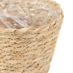 HOMLA Oslonka Na Doniczke Lumbo Pleciona Naturalna 15X12 Cm
