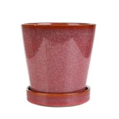 HOMLA Oslonka Na Doniczke Maya Z Podstawka Marsala 13,6X13,6X13,6 Cm