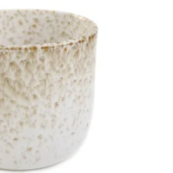 HOMLA Oslonka Na Doniczke Oasis Z Bezowym Wzorem 13X13X11,5 Cm