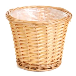 HOMLA Oslonka Na Doniczke Saule Wiklinowa Naturalna 24X20 Cm
