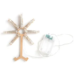 HOMLA Ozdoba Papierowa Z Ledem Shallow Naturalna 50 Cm