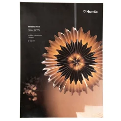 HOMLA Ozdoba Papierowa Z Ledem Shallow Naturalna 50 Cm