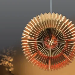 HOMLA Ozdoba Papierowa Z Ledem Shallow Naturalna 50 Cm