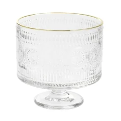 HOMLA Patera Barrel Szklana We Wzory 20X20 Cm