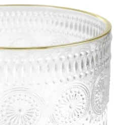 HOMLA Patera Barrel Szklana We Wzory 20X20 Cm