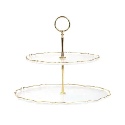 HOMLA Patera Lisala Dwupoziomowa Transparentna 21 Cm, 28 Cm