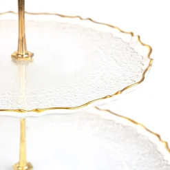 HOMLA Patera Lisala Dwupoziomowa Transparentna 21 Cm, 28 Cm