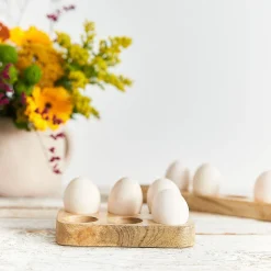 HOMLA Patera Rego Drewniana Na Jajka Mala 11X16 Cm