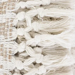 HOMLA Pled Gado W Bezowe Zygzaki Z Fredzlami 130X170 Cm