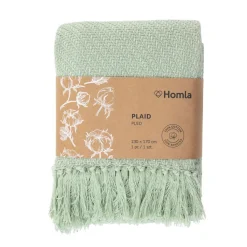 HOMLA Pled Morris Pistacjowy Z Fredzlami 130X170 Cm