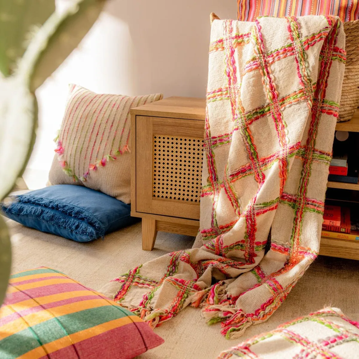 HOMLA Pled Tanis Z Kolorowymi Nitkami 130X170 Cm