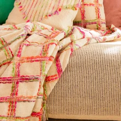 HOMLA Pled Tanis Z Kolorowymi Nitkami 130X170 Cm