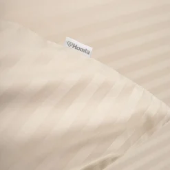 HOMLA Pościel Agnes Satynowa Bezowa 160X200 Cm