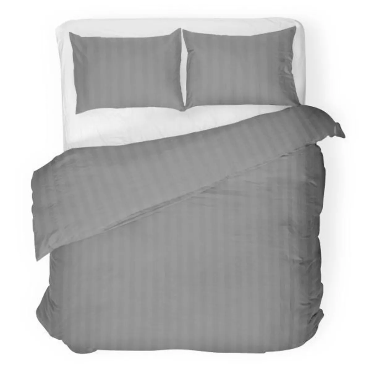 HOMLA Pościel Agnes Satynowa Szara 160X200 Cm