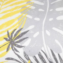 HOMLA Pościel Botanical Z Mikrofibry W Zolto-Szare Liscie 140X200 Cm + 1*70X80 Cm