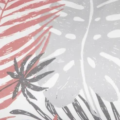 HOMLA Pościel Botanical Z Mikrofibry W Rozowo-Szare Liscie 200X220 Cm