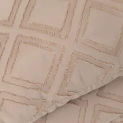 HOMLA Pościel Carre Z Mikrofibry Bezowa 160X200 Cm