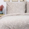 HOMLA Pościel Coraline Bawelniana Bezowa W Liscie 200X220 Cm