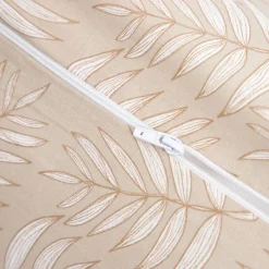 HOMLA Pościel Coraline Bawelniana Bezowa W Liscie 200X220 Cm